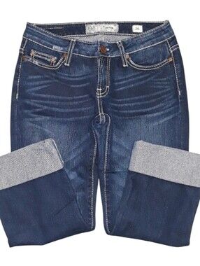 BKE Denim Payton Cuffed Capri Jeans. Women's Size: Waist 26x21 Inseam.